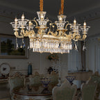 European Copper Chandelier