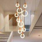 Modern Circular Staircase Chandelier