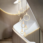 Modern Circular Staircase Chandelier
