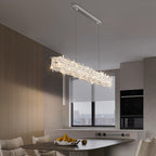 Modern Linear Crystal Chandelier