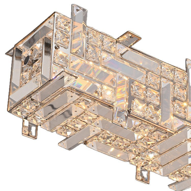 Modern Linear Crystal Chandelier