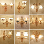 European Crystal Wall Sconce