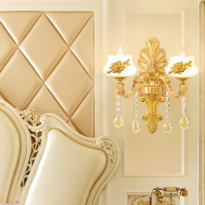 European Crystal Wall Sconce