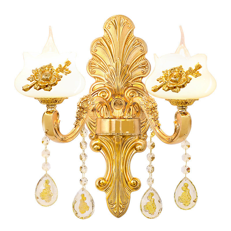 European Crystal Wall Sconce