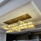 Asian-Inspired Rectangular Chandelier
