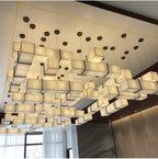Asian-Inspired Rectangular Chandelier