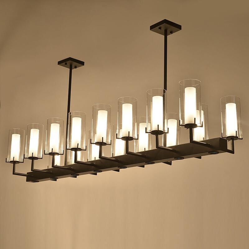 Modern Linear Glass Chandelier