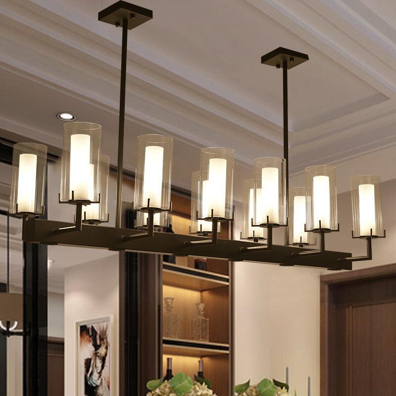 Modern Linear Glass Chandelier