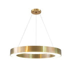 Modern Gold Halo Ring Pendant Light