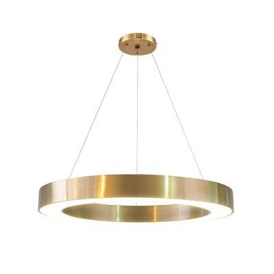 Modern Gold Halo Ring Pendant Light