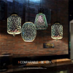 3D Fireworks Glass Pendant Light