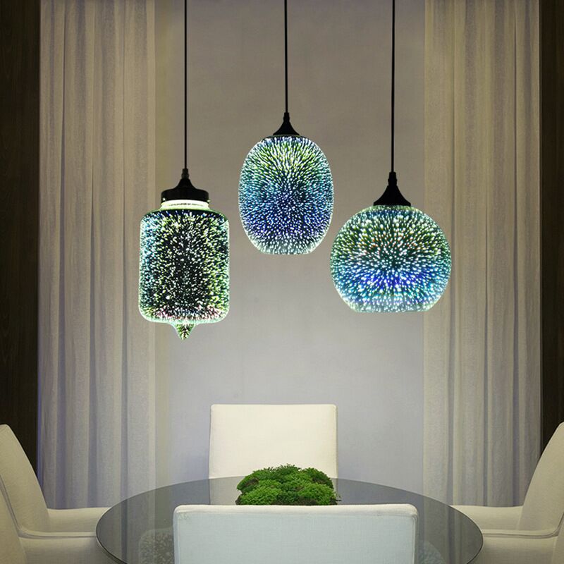 3D Fireworks Glass Pendant Light