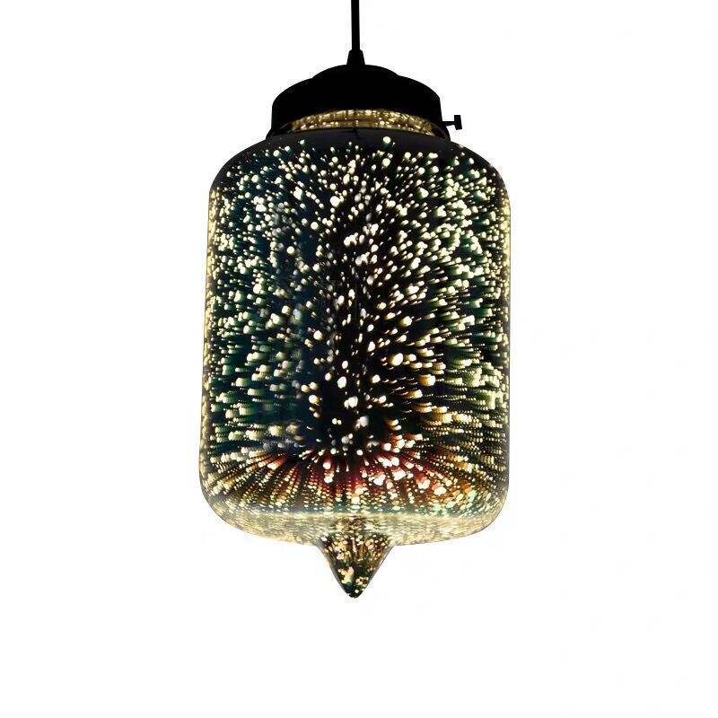 3D Fireworks Glass Pendant Light