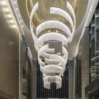 Spiral Crystal Ring Chandelier
