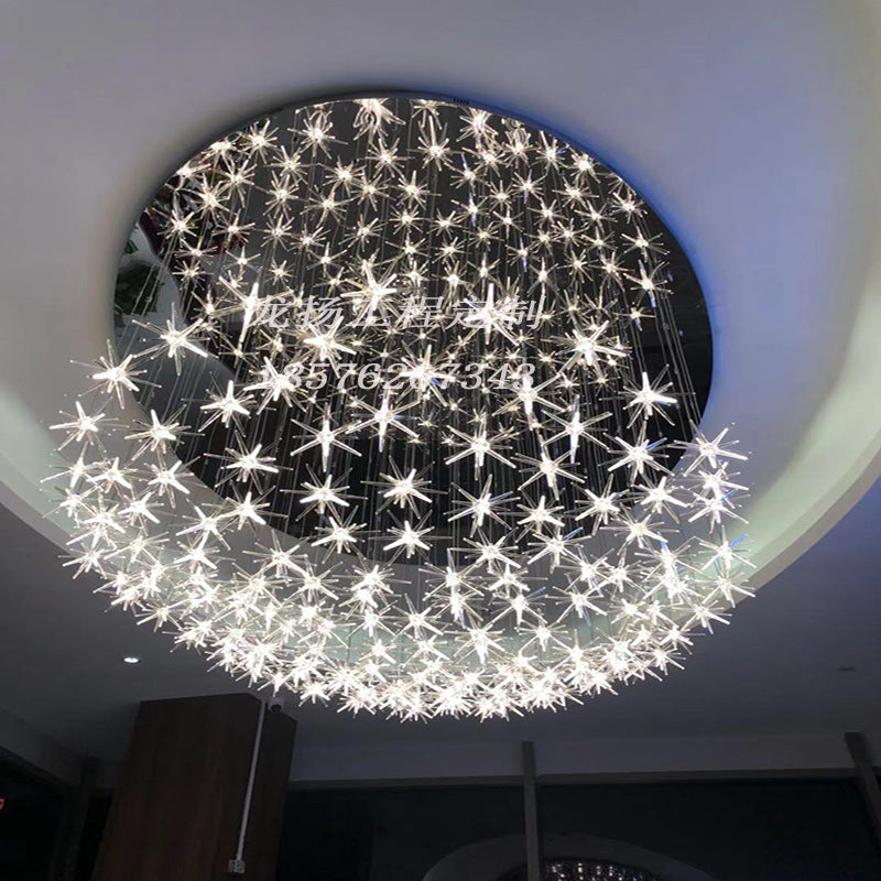 Large Glass Bubble Cluster Chandelier