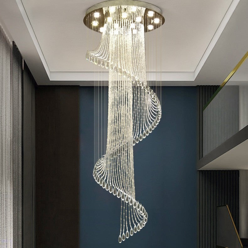 Helix Crystal Staircase Chandelier