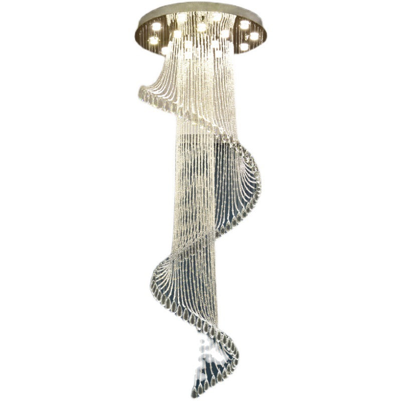 Helix Crystal Staircase Chandelier