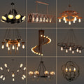 Industrial Iron Edison Chandelier