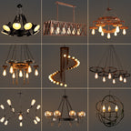 Industrial Iron Edison Chandelier