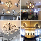 Industrial Iron Edison Chandelier