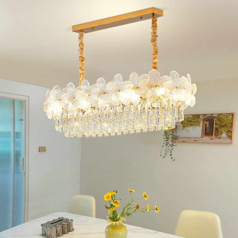 Crystal Flower Ceiling Chandelier