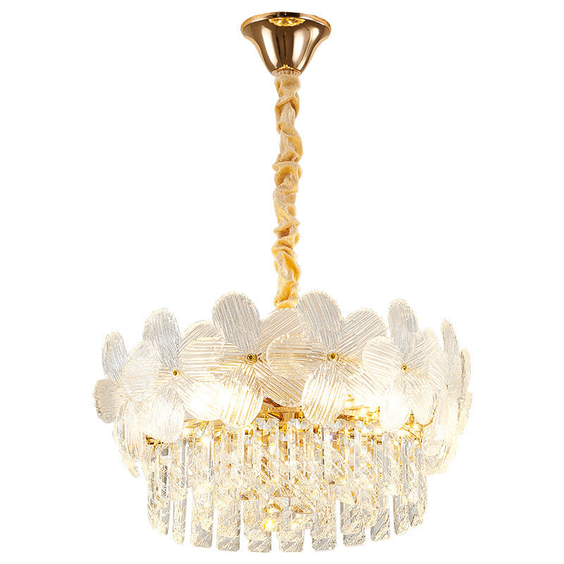 Crystal Flower Ceiling Chandelier
