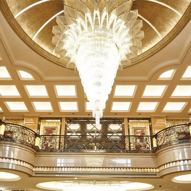 Large European Crystal Chandelier