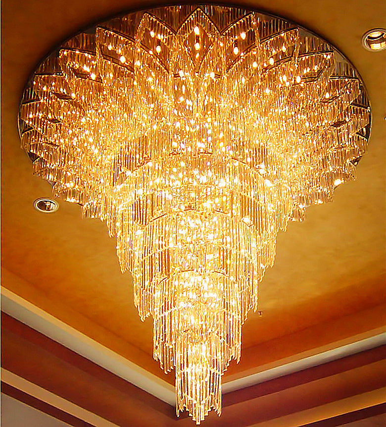 Large European Crystal Chandelier