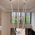 Crystal Chain Wine Glass Pendant Chandelier