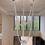 Crystal Chain Wine Glass Pendant Chandelier