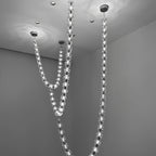 Crystal Chain Wine Glass Pendant Chandelier