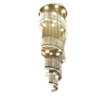 Spiral Crystal Chandelier with Star Accents