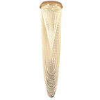 Long Crystal Waterfall Staircase Chandelier