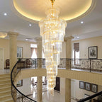 Crystal Spiral Waterfall Chandelier