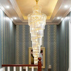 Crystal Spiral Waterfall Chandelier