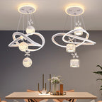 Infinity Ring LED Crystal Chandelier