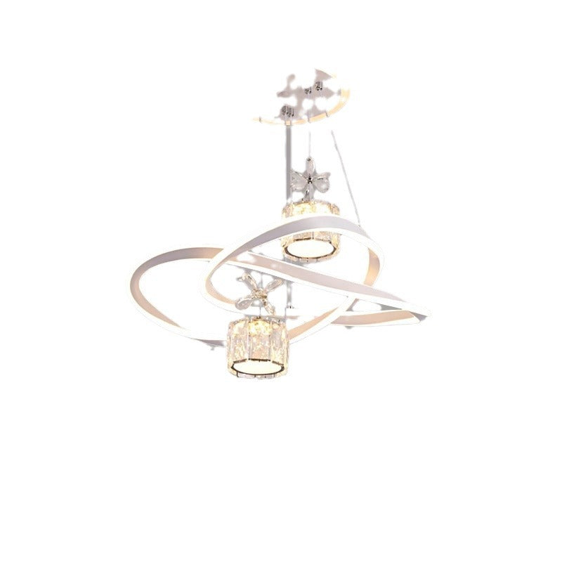 Infinity Ring LED Crystal Chandelier
