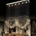 Heart-Shaped Crystal Chandelier