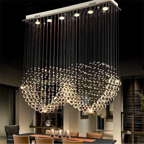 Heart-Shaped Crystal Chandelier