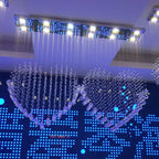 Heart-Shaped Crystal Chandelier