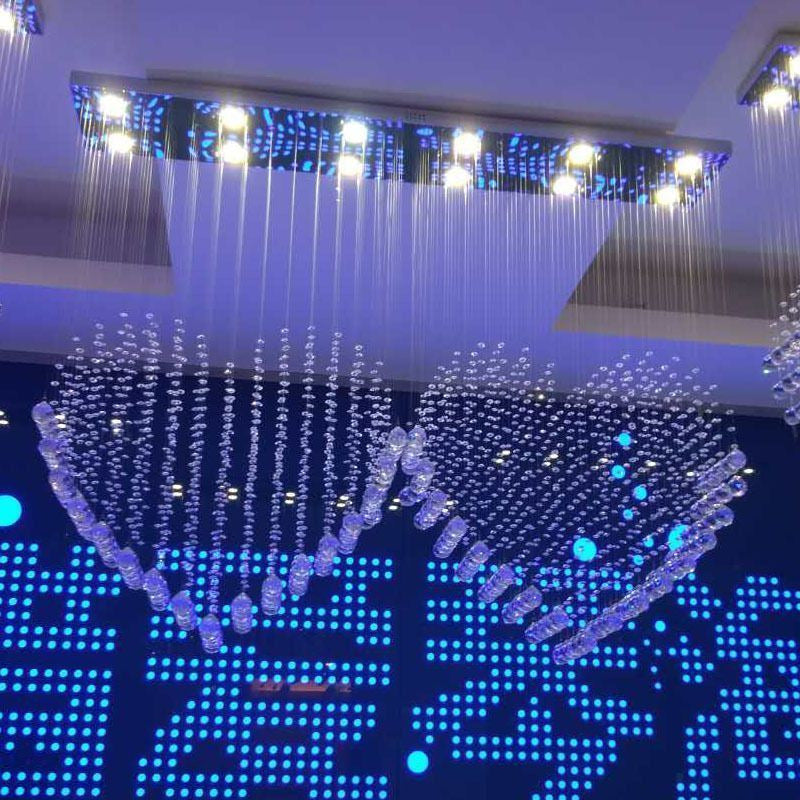 Heart-Shaped Crystal Chandelier