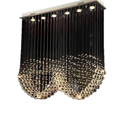 Heart-Shaped Crystal Chandelier