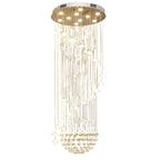 Spiral Crystal Foyer Chandelier