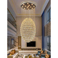 Globe-Shaped Crystal Waterfall Chandelier