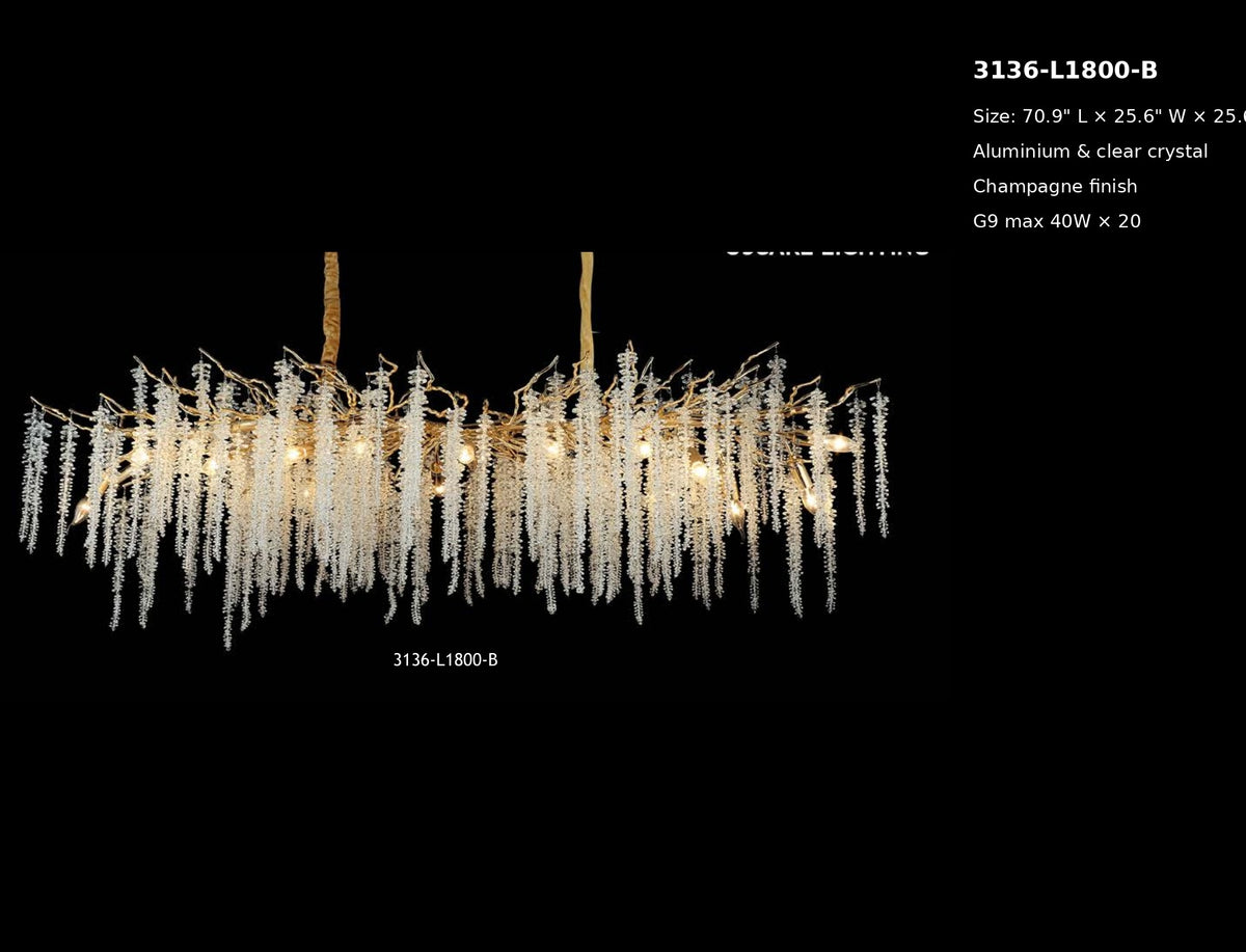 3136-L1800-B chandelier full view product details