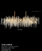 3136-L1800-B chandelier full view with specifications
