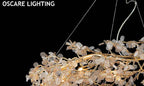 446-D1200 glass chandelier full view