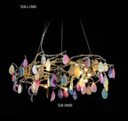 528-D600 colorful glass chandelier full view