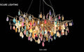 528-L1000 colorful glass chandelier full view