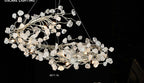 6011-16 glass chandelier full view